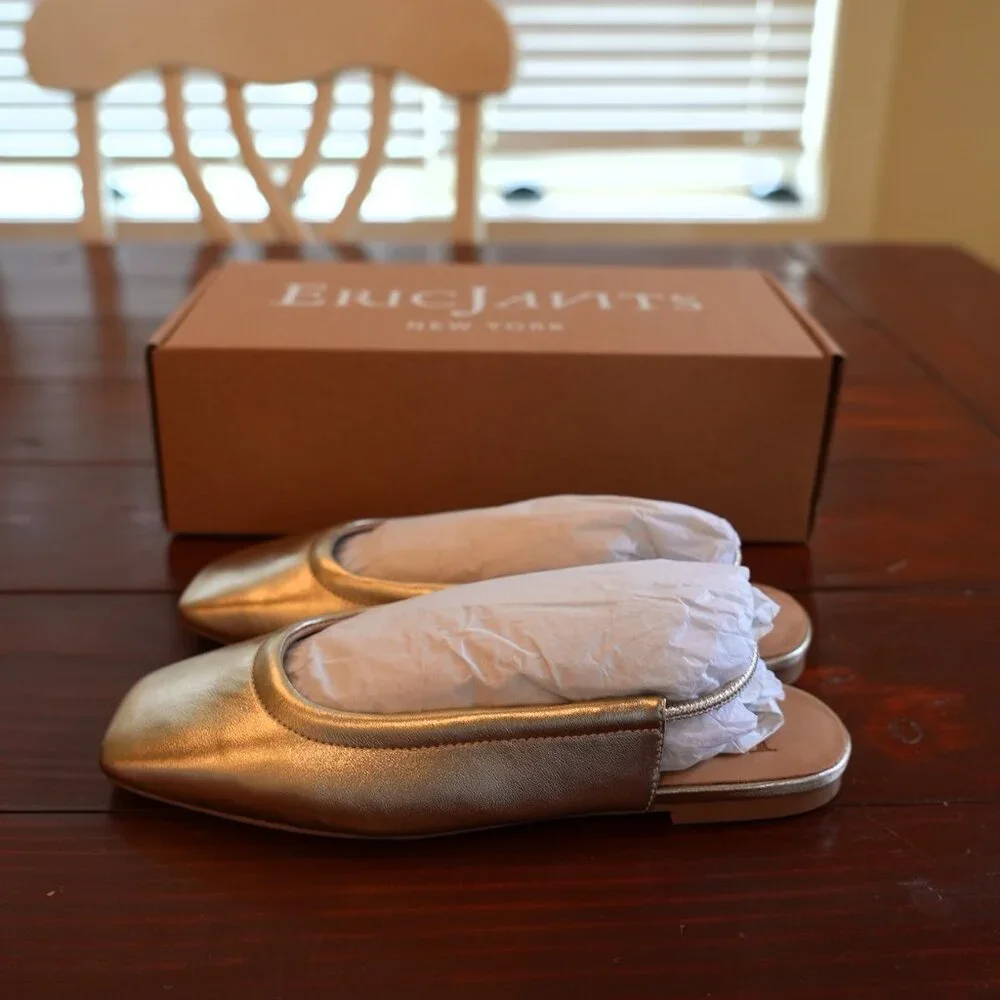 Eric Javits - Peyton Slingback Metallic US Size 6.5 - Picture 2 of 7